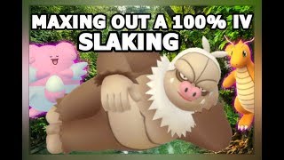 POKEMON GO MAXING OUT 100 IV SLAKING  GYM BATTLES BLAZIKEN amp SLAKING VS BLISSEY [upl. by Irollam]