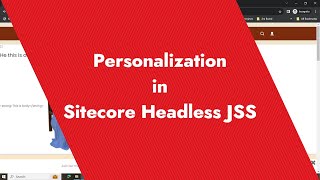 Personalization in Sitecore Headless JSS  Dynamic Personalization based on user behavior [upl. by Collar]