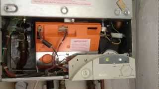 Gas boiler Ideal icos system HE 24 after repair  Emmergency plumbers [upl. by Harold375]