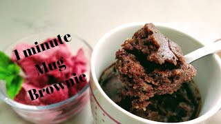 1 Minute mug brownie  Quick easy and delicious [upl. by Assillam307]