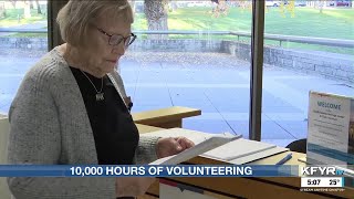 Woman clocks 10000 hours of volunteer time at ND State Museum [upl. by Nnalyrehc959]