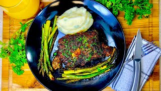 One Pan Steak amp Asparagus [upl. by Anayia]