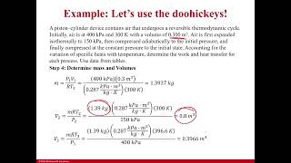 Example Using Relative Pressure to Determine Heat Input and Work [upl. by Alket]