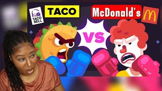 McDonalds vs Taco Bell Reaction [upl. by Zeena500]