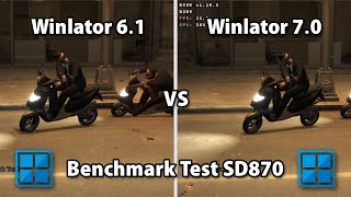 Winlator 61 vs Winlator 70  GTA IV Test  SD870 [upl. by Adyela]