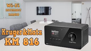 KrugerampMatz KM 816  radio internetowe WiFi  FM  DAB  test recenzja review [upl. by Punak]