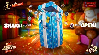 FORTNITE WINTERFEST UPDATE OPENING ALL PRESENTS TODAY Fortnite Chapter 4 [upl. by Tom]