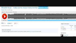 Beasty Boys  Make Some Noise FULL INSTRUMENTAL [upl. by Tamberg260]