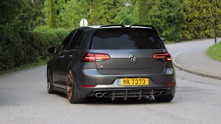 Volkswagen Golf 7 GTIR Compilation  Accelerations Launch Controls Loud sounds [upl. by Wonacott745]