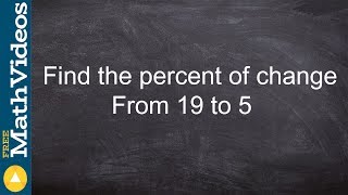 Percent of change [upl. by Ner]