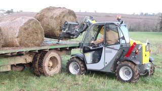 Short video of Wacker Neuson TH412 telescopic loader in action [upl. by Clover892]