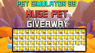 🔴 ROBLOX LIVE  PET SIMULATOR 99  FREE HUGES [upl. by Odrarej]