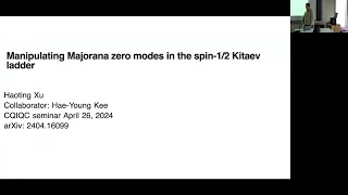 Manipulating Majorana zero modes in the spin12 Kitaev ladder [upl. by Ellezig]