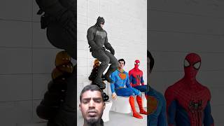 Batman vs Superman vs Spiderman  ToiletChallenge 11  Marvel Animation superman animation short [upl. by Renault]