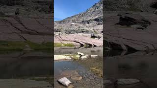 Small lakes on the Sperry Glacier trail near Comeau Pass glaciernationalpark [upl. by Lauro524]