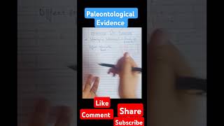 Paleontological evidence NEETUG evolution NEETStudyMaterials NEETBiologyNotes NEETBiology [upl. by Shulock356]