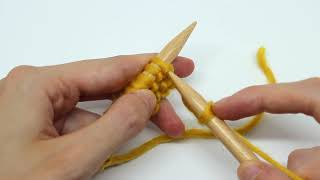 Knitting Techniques  How to knit mock fisherman’s rib  WAK [upl. by Furiya]