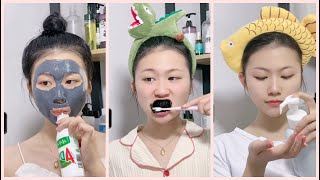 ASMR SKINCARE ROUTINE ✨✨抖音中文自理ASMR视频 [upl. by Loferski525]