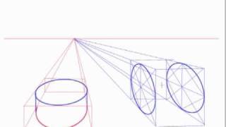 Creating Ellipses and Cylinders in Perspective [upl. by Kenway]