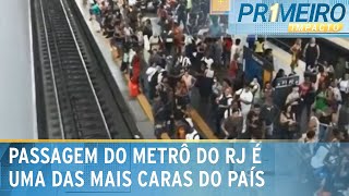 RJ tarifa do Metrô sobe para R 750 a partir desta sextafeira 12  Primeiro Impacto 120424 [upl. by Ikciv384]