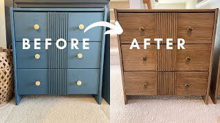 How to Paint Furniture to Look Like Wood  Nightstand Makeover [upl. by Eelik527]