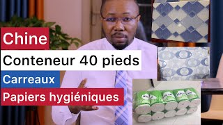 Faire un conteneur 40 pieds des carreaux et papiers hygiéniques en Chine Prix et quantités [upl. by Attiuqehs]