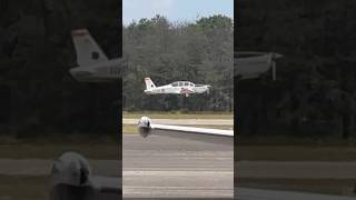 Socata TB30 Epsilon N599GR performance takeoff at Brookhaven Calabro Airport shorts [upl. by Eilzel]