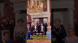 Los Reyes de Holanda ofrecen una Cena de Gala en honor al Rey Felipe y La Reina Letizia de España [upl. by Asilav]