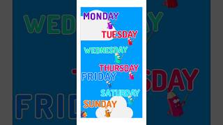 Days of the week song in English weekdays name in englush staylittlechannel [upl. by Anivahs569]