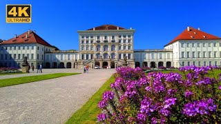 Nymphenburg Palace Gardens in Munich Walking tour in 4K GermanySchlosspark Nymphenburg in München [upl. by Navac]