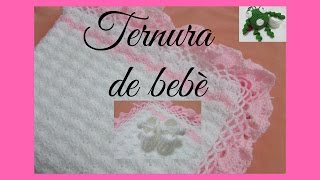 Como tejer una manta a CROCHET para BEBÉ con ABANICOS  NÚMERO 2 [upl. by Drewett]