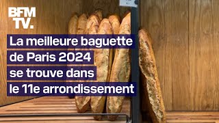 Le prix de la meilleure baguette de Paris décerné à Utopie une boulangerie du 11e arrondissement [upl. by Anaer]