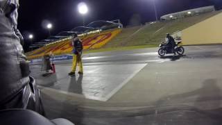 GSXS 1000 Vs GSXR 1000 quater mile [upl. by Isma]