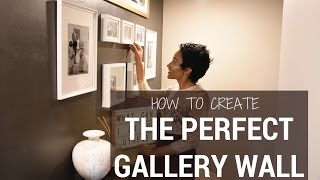 How to Create a Gallery Wall  SIMPLE HACKS [upl. by Vernice700]