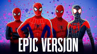 SpiderMan SpiderVerse Theme  MEDLEY EPIC VERSION SpiderMan Across The SpiderVerse Soundtrack [upl. by Woo]