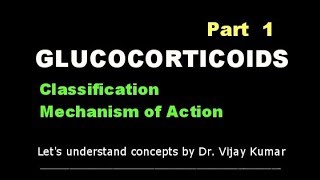 Glucocorticoids Classification  Glucocorticoids Mechanism Of Action  Corticosteroids Pharmacology [upl. by O'Donovan]