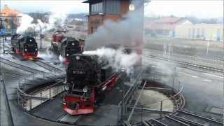 Brockenbahn Impressionen Winterdampf zum Brocken [upl. by Hainahpez]