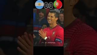 Argentina vs Portugal 🇦🇷🇵🇹 friendly 2014 ronaldo vs messi football sports youtubeshorts [upl. by Kinimod]