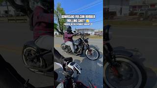 Kawasaki Vulcan Bobber Motorcycle Rolling Shot 😲Shorts Moto Biker [upl. by Eseerehs]