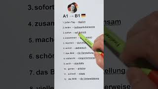 A1 zu B1 auf deutsch 😍🇩🇪 learngerman german deutsch deutschkurs deutschlernen germanclass [upl. by Beitch]