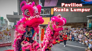 Auspicious High Pole Lion Dance  Pavilion Kuala Lumpur CNY 2024  Year of The Dragon [upl. by Nitsa]