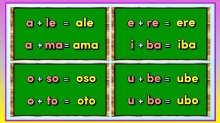 Abakada sa unlispace  Unang Hakbang sa Pagbasa  Salitang Nagsisimula sa Pantig na Aa Ee Ii Oo Uu [upl. by Apostles]