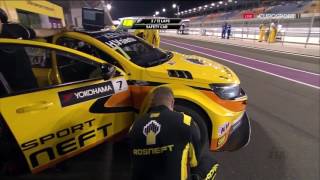 WTCC 2016 Round 11 Qatar Race 1 [upl. by Shakti318]