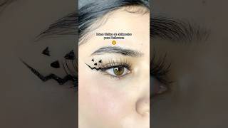 Ideas faciles de delineados para Halloween 💫🎃 makeup maquillaje maquillajefacil delineado [upl. by Howes]