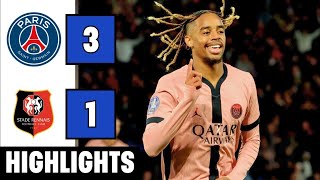 PSG vs Rennes  Ligue 1 Showdown 2024 – Thrilling Highlights amp Key Moments [upl. by Leith]