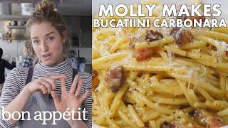 Molly Makes BAs Best Bucatini Carbonara  From the Test Kitchen  Bon Appétit [upl. by Pomona]