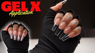 How to do gel X nails at home  Beginner friendly [upl. by Salaidh]