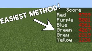 The Easiest Way To Make A Scoreboard In Minecraft Bedrock [upl. by Yakcm]