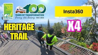 PENANG HILL HIKING  HERITAGE TRAIL  SHOT BY INSTA360 X4 [upl. by Aihsilef]