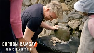 🥔🪨 Crushing Potatoes With The Ancient Andean Way in Peru  Gordon Ramsay Uncharted [upl. by Earej]